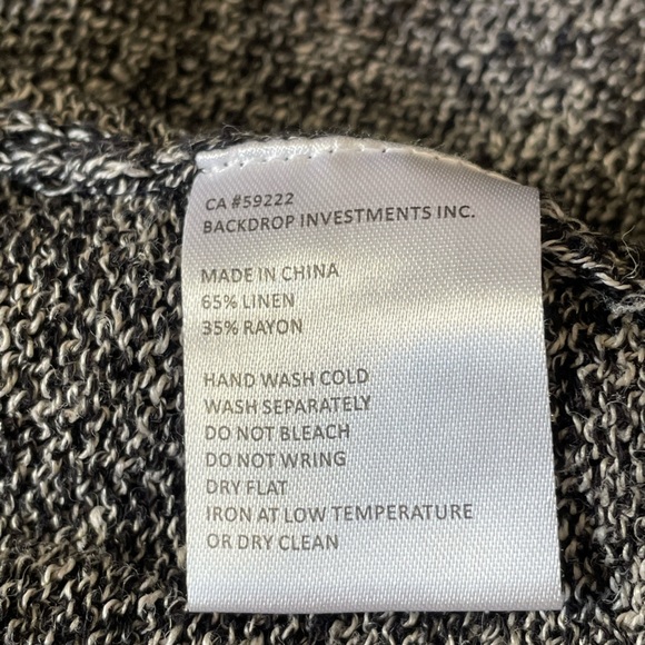 Backdrop - Speckled Drawstring Cardigan - Picture 6 of 6